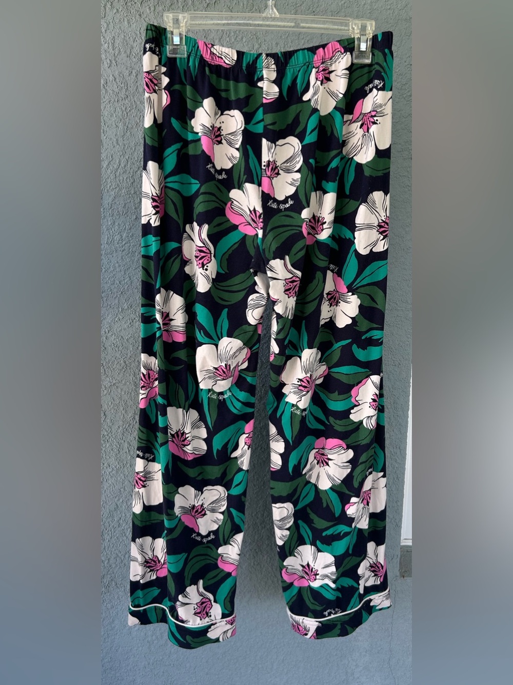 Kate Spade Pajama Pants Size L Floral Comfortable Lounge Stretchy - Picture 2 of 5